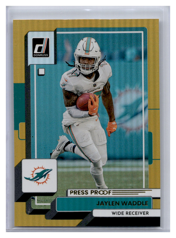 2022 Panini Donruss #123 Jaylen Waddle Press Proof Premium