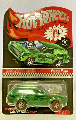 Hot Wheels 2006 4196/7553 RLC Poison Pinto w/Case New Red Line Club