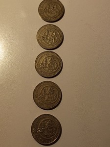 Mexico 20 Pesos Cultura Maya Bi-Metallic Coins 1980-1982 KM#487