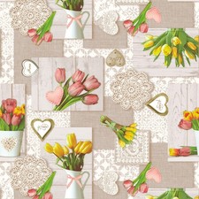 Wipe Clean Tablecloth PVC Vinyl Oilcloth Dining Kitchen Table Cover Protector