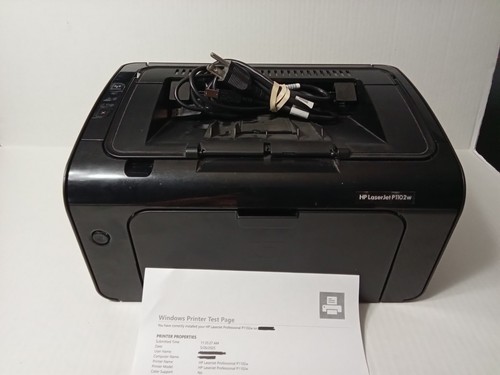 HP Laserjet P1102W Professional Monochrome Laser Printer Tested Working