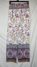 Paparazzi Women's Paisley Print Palazzo Pants Size M Boho Hippie Cottagecore
