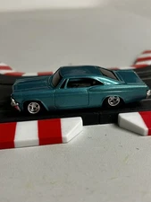 NEW CUSTOM PAINTED RESIN 1965 CHEVY IMPALA LOW RIDER ON AFX MEGA G+ CHASSIS