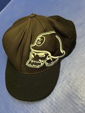 Metal Mulisha Men's L/XL Flex Hat Skull Helmet Motocross Logo Baseball Cap