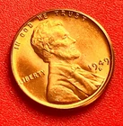1949-D Lincoln Wheat Cent Penny GEM RED BU From an Original Bank Roll