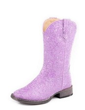 Roper Western Boots Girls Glitter Galore Purple 09-018-1903-3439 PU