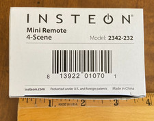 New Insteon Smarthome Mini Remote 4-scene Keypad Model 2342-232 New Insteon Smarthome Mini Remote 4-scene Keypad Model 2342-232