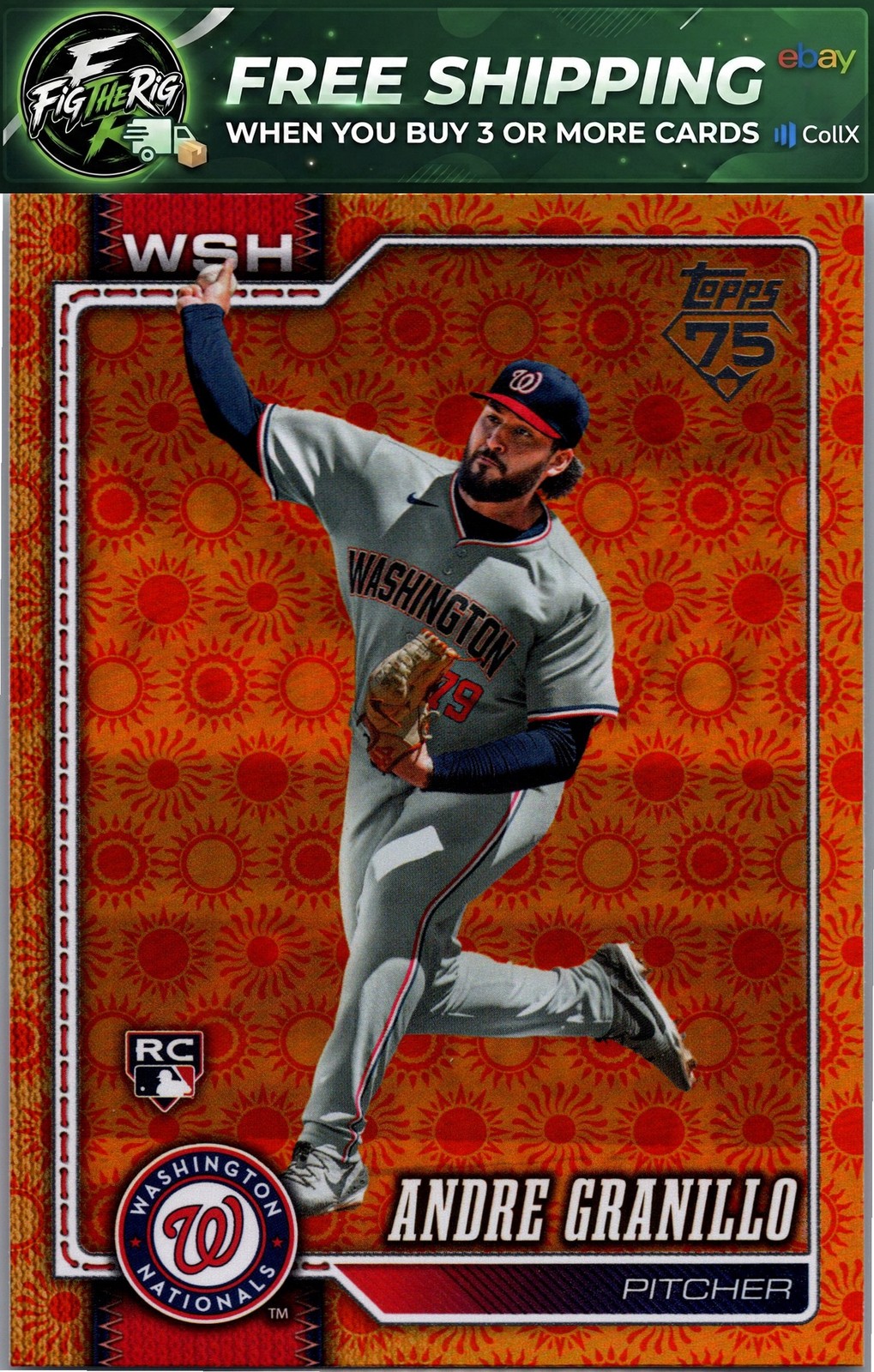 2026 Topps #674 Andre Granillo Holiday