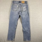 Vintage Levis 505 Mens W32 L33 Blue 1980s Orange Tab Made In USA Faded Denim
