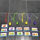 VINTAGE Fishin Around Milton Bradley 1997 Replacement Fish, Poles, And Cards