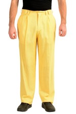 Versace Men's Two Tone Plaid Pleated Front Pants US 32 IT 48