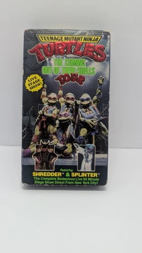 vintage vhs Teenage Mutant Ninja Turtles: The Coming Out of Their Shell 1990)