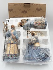 Jim Shore Nativity 2007 Bringing Praise 3 Blue Shepherds 4007983 New