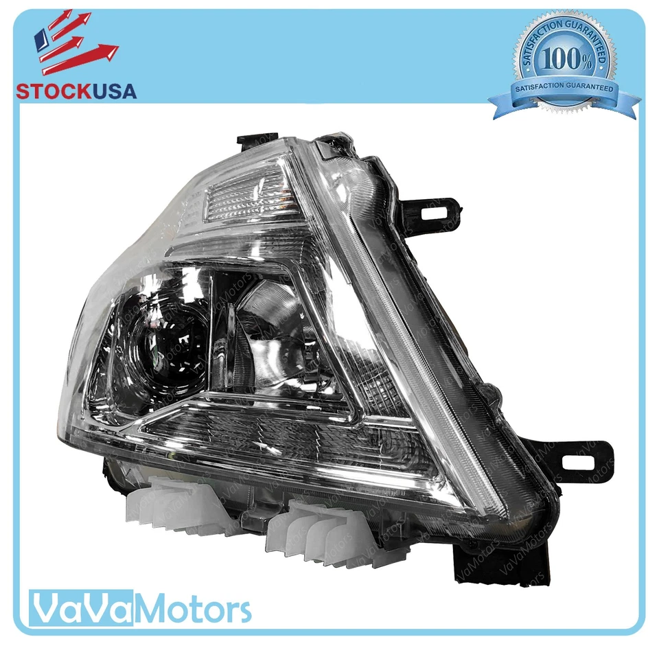 Fits 2017 2018 2019 2020 Nissan Armada Halogen LED DRL Headlights Assembly Pair - Image 4 of 4