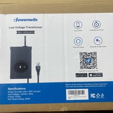 DEWENWILS 200W Smart Low Voltage Landscape Transformer New In Box