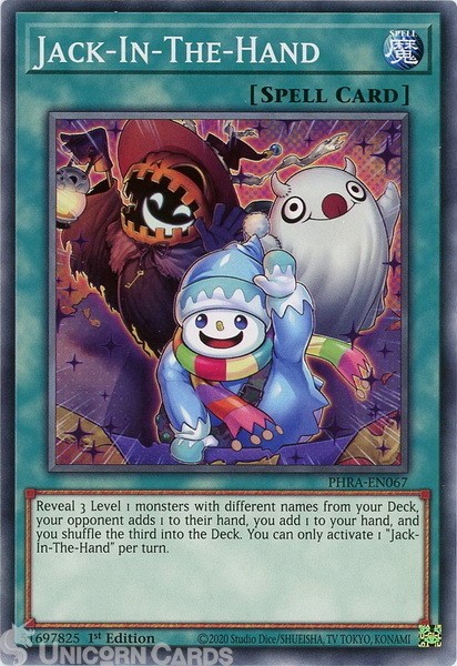 PHRA-EN067 Jack-In-The-Hand Common 1st Edition Mint Yu-Gi-Oh! Card