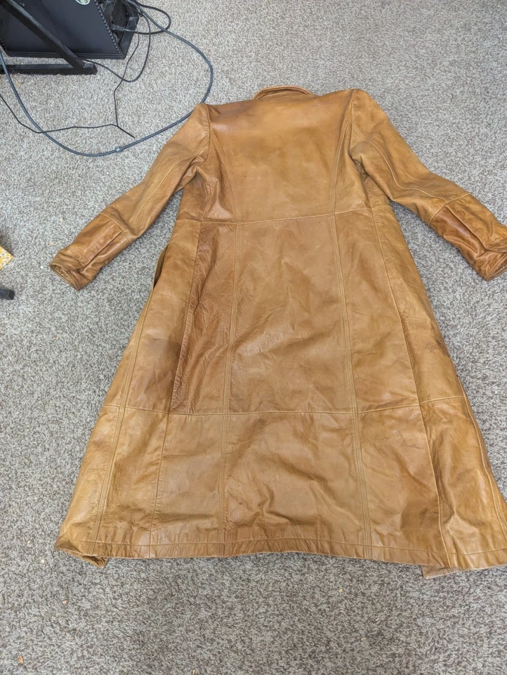 Gabardina GAP de cuero marrón M Foto 2 de 3