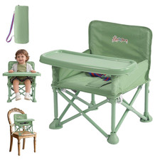 Portable Baby Chair,Portable 3-In-1 Baby Booster Seat with Tray,Folding Toddler