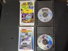 SEGA SATURN Sonic R + Sonic 3D Blast CIB Longbox Authentic Lot
