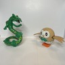 Pokemon 2" ROWLET 2017 And 6” RAYQUAZA 2015 Happy Meal Toys McDonald's
