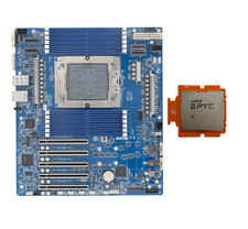 Gigabyte MZ23-SU0 Motherboard With AMD EPYC 9755 ES SP5 128Cores 1.9-2.7GHz CPU