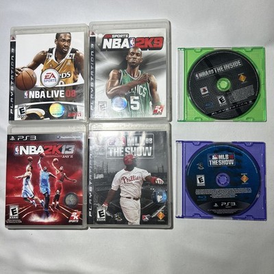 Ps3 Sports Games NBA 2k 8, 9, 13 NBA 09 The Inside MLB The Show 08, 10