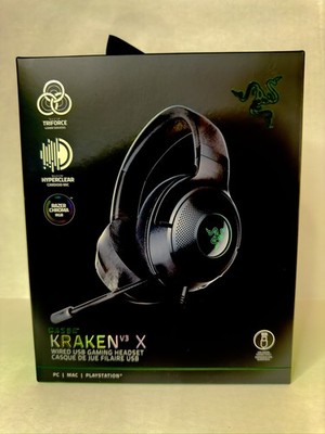 Razer Kraken V3 X Wired USB Gaming Headset - Black Brand New