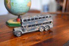 1930s Cast Iron Double Decker Bus Figurine Toy Car Automobile A.C. Williams Ohio
