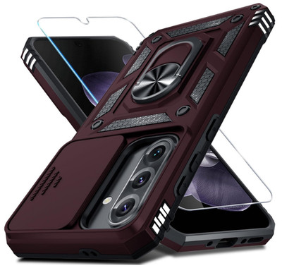 For Samsung Galaxy A36 5G Wine Red Case Heavy Duty Shockproof Protective Cover