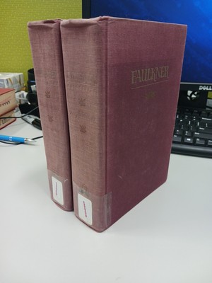 FAULKNER: A Biography Volumes 1 & 2 Joseph Blotner 1st Edition HCs ex-lib 1974