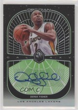 2019-20 Panini Obsidian Galaxy Electric Etch Green 9/25 Derek Fisher Auto 10qe