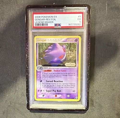 Pokemon PSA 5 2006 EX Legend Maker Gengar Reverse Holo Holo Rare 5/92