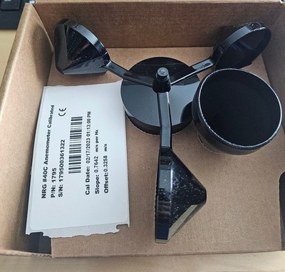 Never Installed - NRG Systems #40C Cup Anemometers (calibrated) - OEM packaging