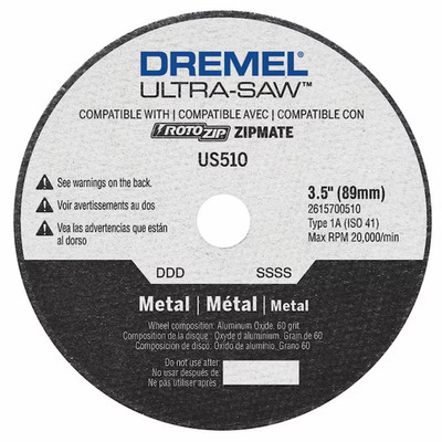 Dremel Aluminum oxide 3-1/2-in Cutting Wheel Accessory