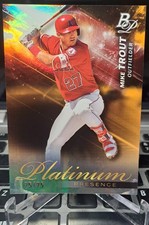 2018 Bowman Platinum - Platinum Presence Mike Trout #PP-16 Orange Refractor /25