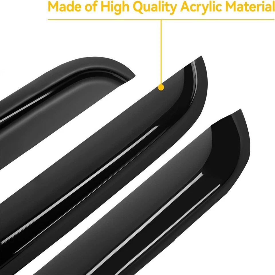 Window Visors Rain Sun Guard for 1999-06 Chevy Silverado GMC Sierra Extended Cab Foto 4 de 4