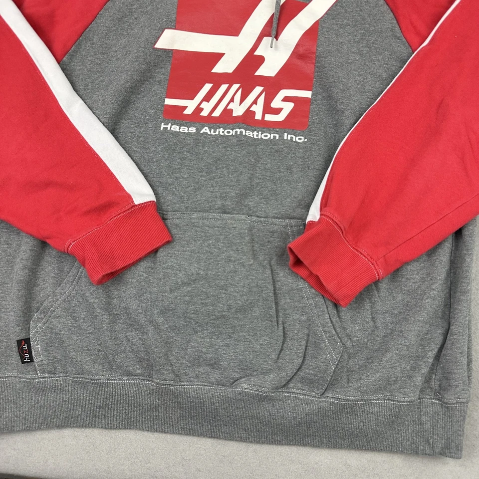 Sudadera con Capucha HAAS Automation Hombres Extra Grande Gris Kurt Busch NASCAR #41 XL Foto 3 de 4
