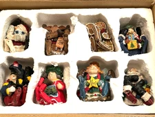Vintage Holiday Shelf Sitters Figurines Set of 8 #81005 Collections Etc In Box.