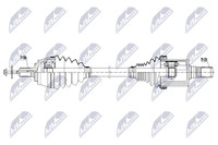 NTY Antriebswelle NPW-VV-166 FüR Volvo
