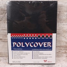 Akiles Polycover 12mil Black Sand 8.5" x 11" 100 Pack 8889 CSD12CSBK01
