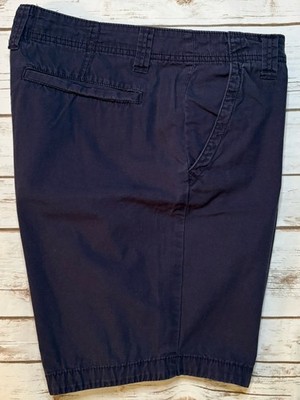 RED CAMEL Men's Flat Front Navy Cotton 9'' Casual Shorts Size 34 W