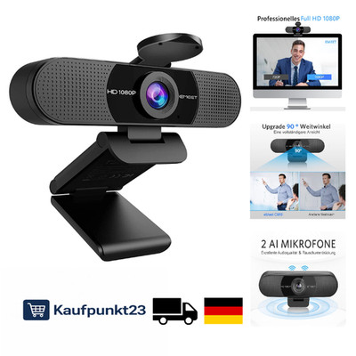 EMEET Full HD Webcam C960 1080P Dual Mikrofon 90