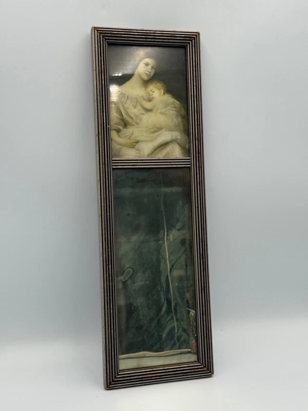 early twentieth century wood frame mirror