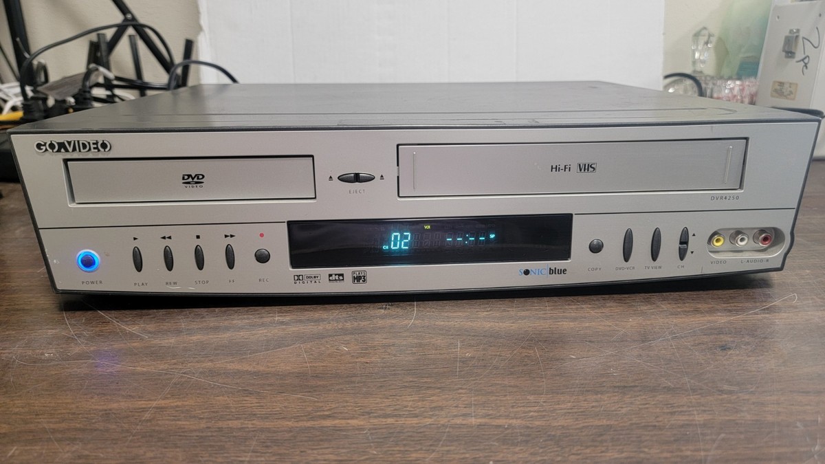 終ノ空　DVD VHS Go Video DVR4250 Sonic Blue VHS/DVD Combo Dual Deck | eBay