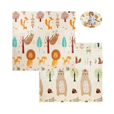 PandaEar Foldable Baby Play Mat, 78" x 59" Reversible Baby Floor Cr... Fast Ship