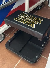 Rolling Creeper Garage/Shop Seat: Padded Mechanic Stool 250lb. Support