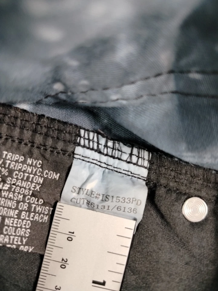 Pantalones de mezclilla Tripp NYC Daang Goodman para mujer 26 rojos huesos reales gótica chica gótica punk Foto 4 de 4