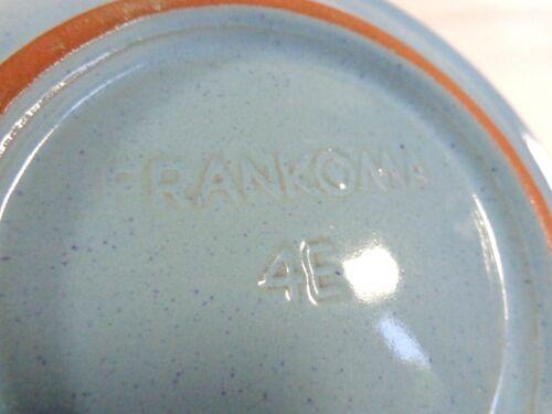 Frankoma Robin Egg Blue 4E Lazy Bones 6" Pan Mantequilla Platillo Plato De Colección Cerámica - Imagen 4 de 4
