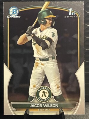 2023 Bowman Draft BDC-121 Jacob Wilson 1st Bowman Refractor - Athletics