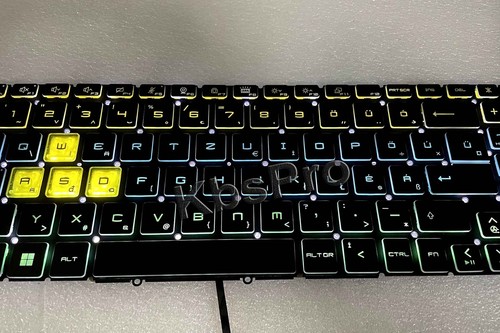 RGB Backlit Hungarian Keyboard for MSI Pulse GL66 GF66 MS-1581 - Afbeelding 4 van 8
